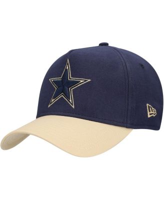 New Era - Men's Navy/Tan Dallas Cowboys Moleskin A-Frame 9FORTY Adjustable Hat