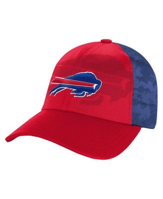 Outerstuff - Big Boys and Girls Red/Royal Buffalo Bills Combine Two-Tone Adjustable Hat