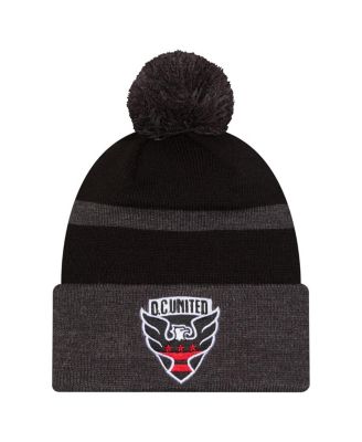 New Era - Men's&nbsp;Black D.C. United 2025 Kickoff Cuffed with pom Knit hat