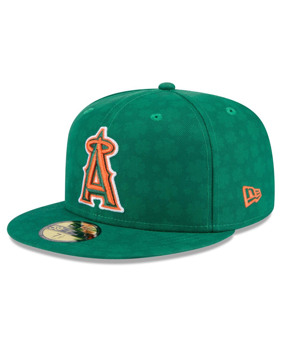 Shop New Era Men's Kelly Green Los Angeles Angels St. Patrick's Day 59fifty Fitted Hat