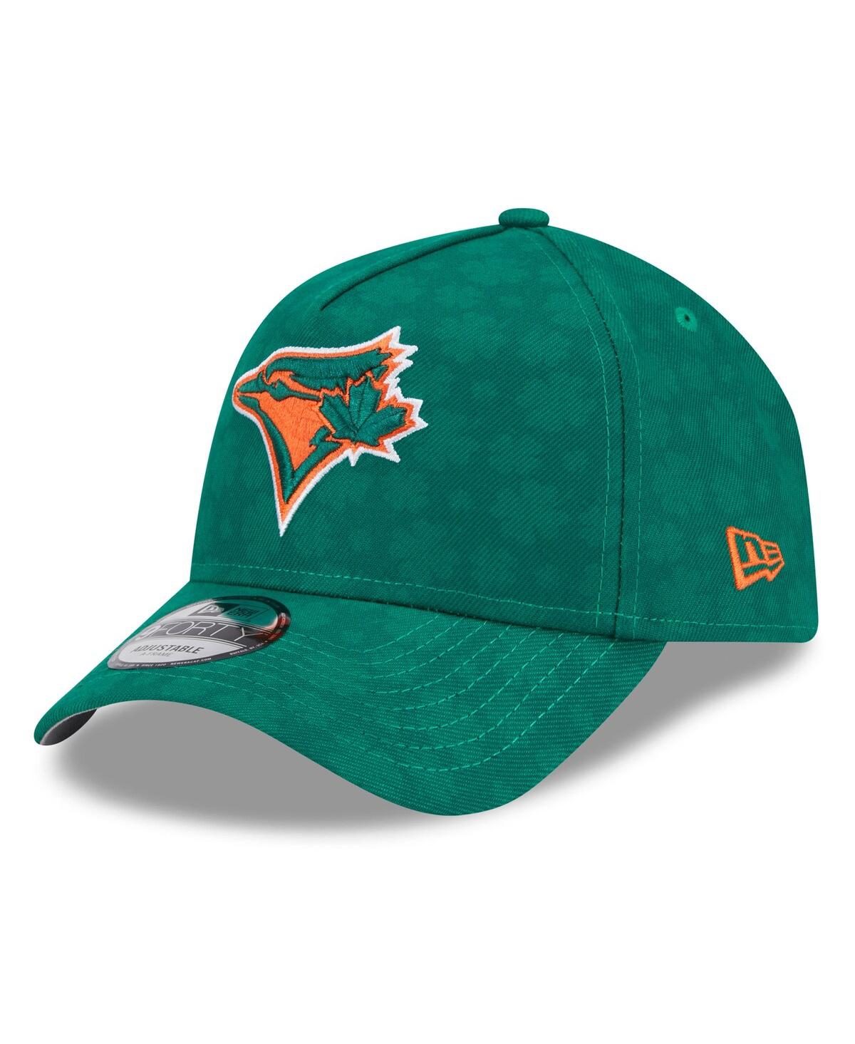 New Era Men's Kelly Green Toronto Blue Jays St. Patrick's Day A-frame 9forty Adjustable Hat In Kelly Green