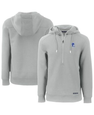 Cutter & Buck - Men's Gray Duke Blue Devils Roam Eco Half-Zip Hoodie