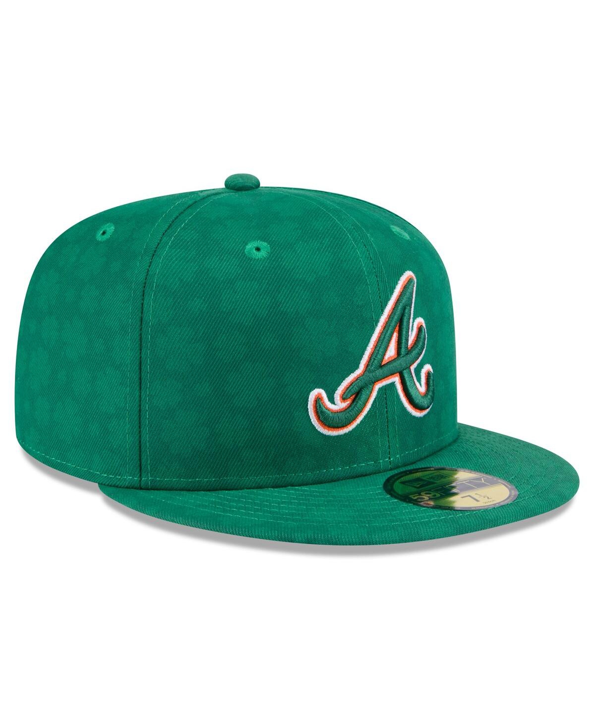 New Era Men's Kelly Green Atlanta Braves St. Patrick's Day 59fifty Fitted Hat In Kelly Green