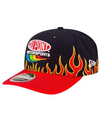 New Era Men's Black/Scarlet Jeff Gordon DuPont Flames 9SEVENTY