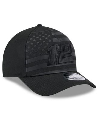 Men's Black Ryan Blaney American Flag 9FORTY M-Crown A-Frame Adjustable Hat