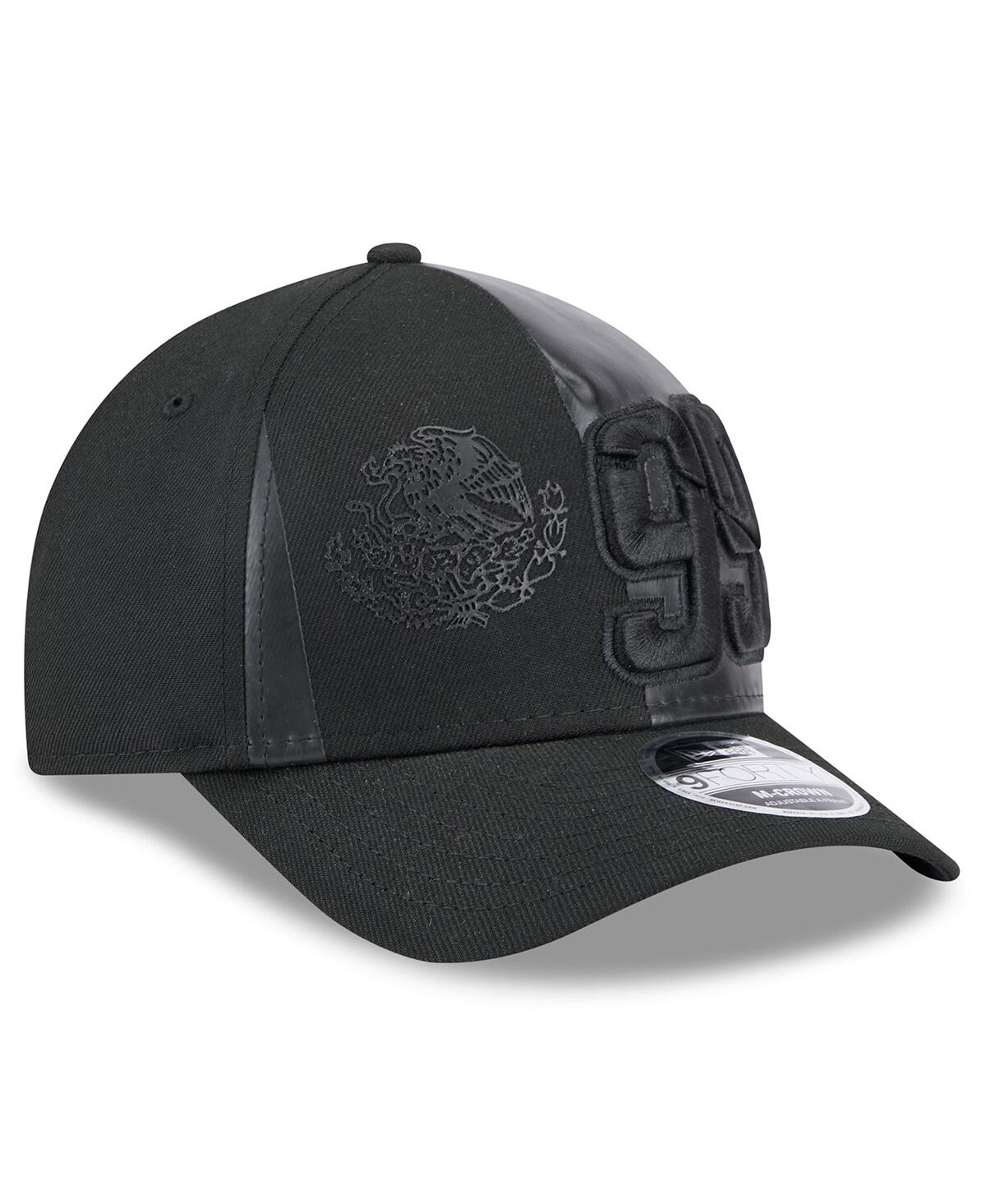 NEW ERA MEN'S BLACK DANIEL SUAREZ MEXICAN FLAG 9FORTY M-CROWN A-FRAME ADJUSTABLE HAT 