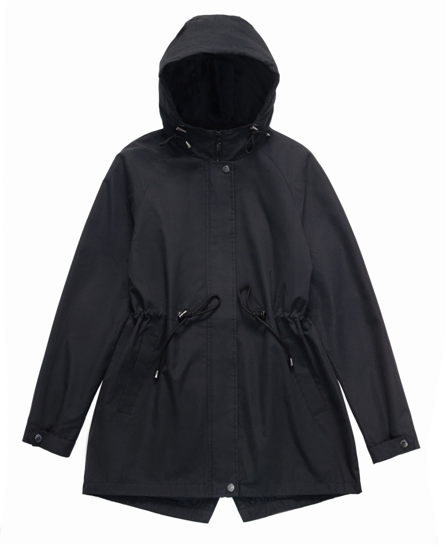 Женское пальто Rokka&Rolla Hooded Anorak Trench, цвет: Чёрный — фото 4