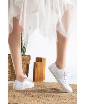 Shelby Low Top Lace Bridal Sneakers