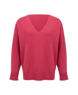 Women's Alpaca Merino Slouch V-Neck Sweater