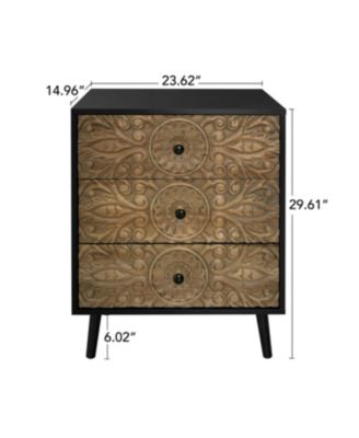 3 Drawer Cabinet, American Furniture,Suitable for bedroom, living room, study