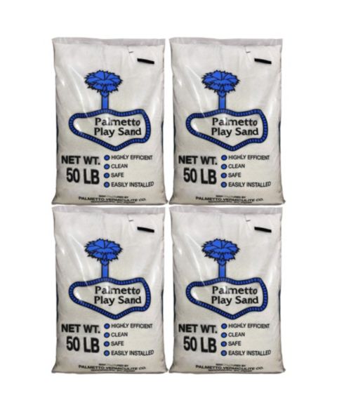 Детские игрушки Palmetto Natural Play Sand, 50 Pounds, 4-Pack, Ages 3-10