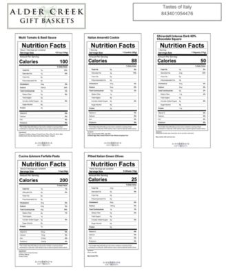 Taste Of Italy Gourmet Food Gift Basket, 7 Piece