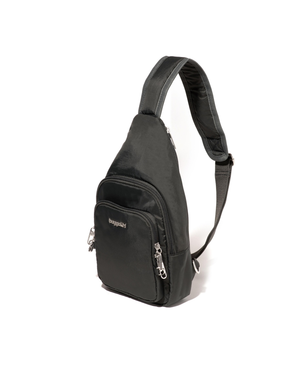 Baggallini Securtex Anti-theft Daytripper Sling Bag In Charcoal