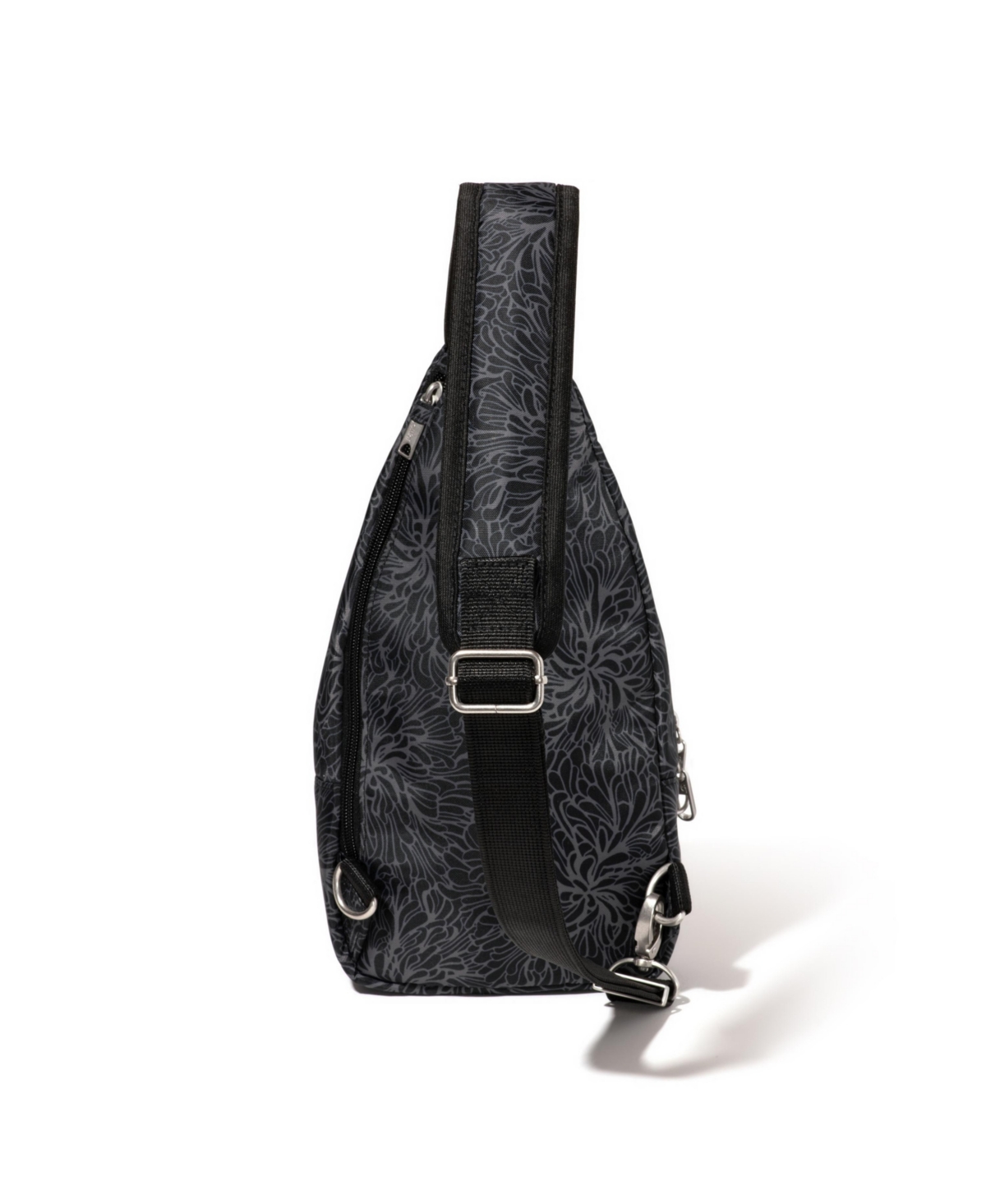 Baggallini Securtex Anti-theft Daytripper Sling Bag In Midnight Blossom Print