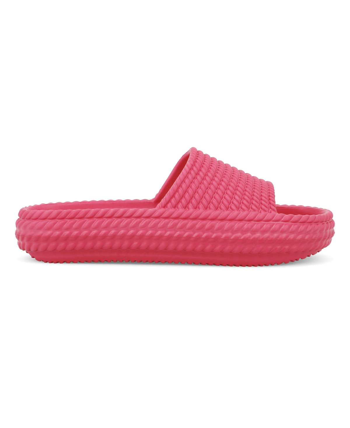 Mia Luvly Slide Sandal In Hot Pink