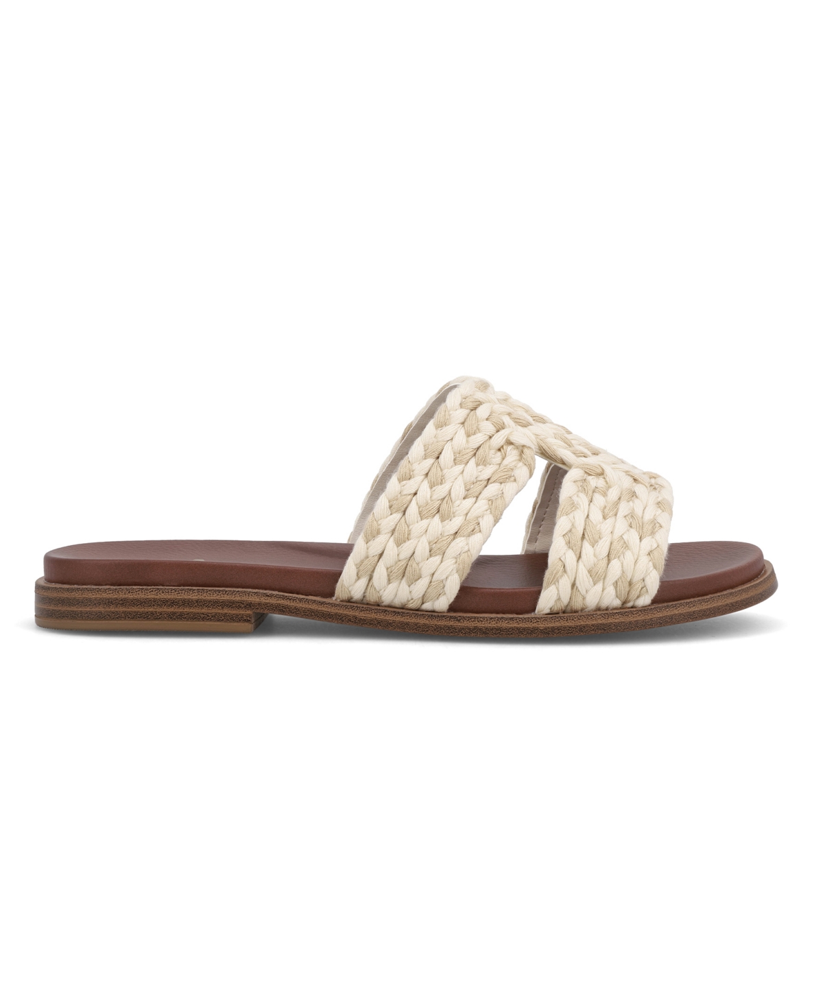 Mia Poet Slide Sandal In Natural,ivory
