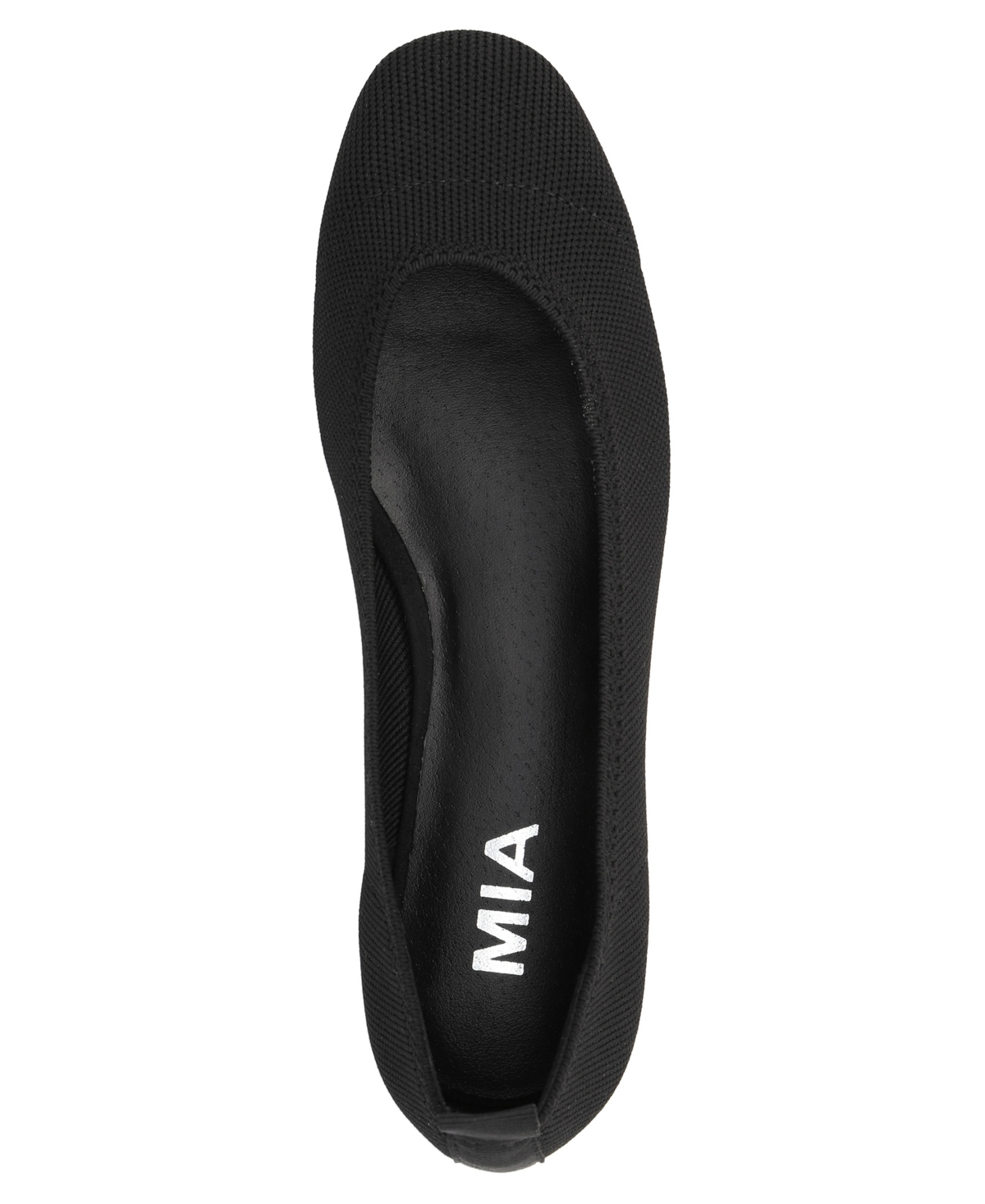 Mia Women's Rasia Ballet Knit Round Toe Flats In Black