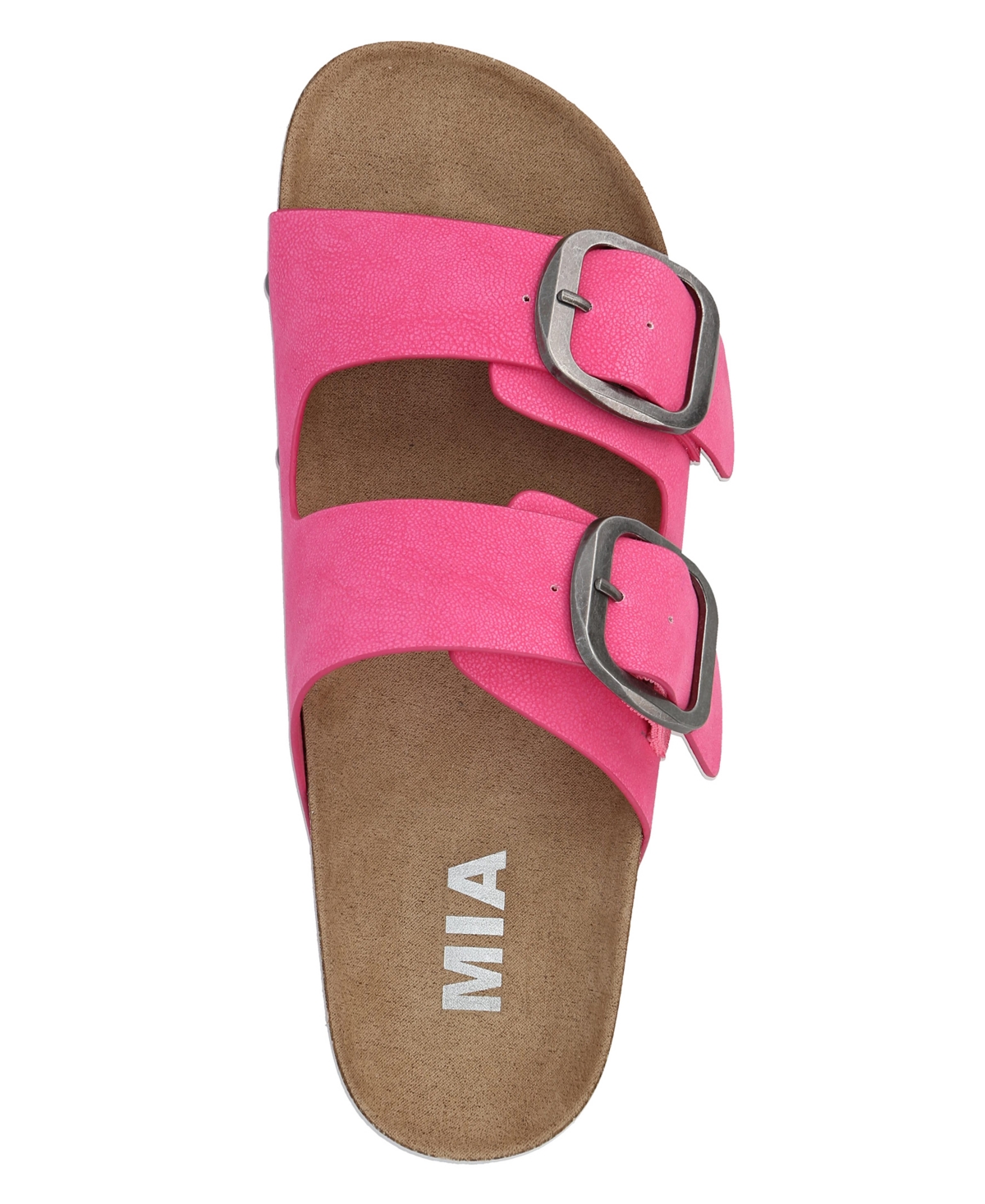 Shop Mia Women's Qianna Platform Slip-on Slide Sandals In Hot Pink