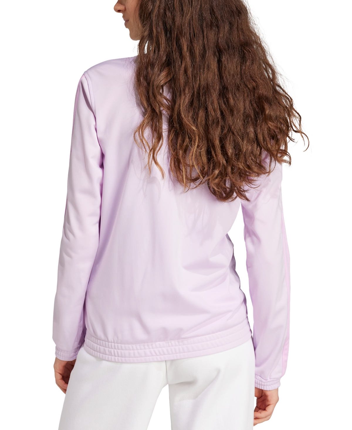 Shop Adidas Originals Women's Tricot 3-stripes Track Jacket In Ice Lavendar