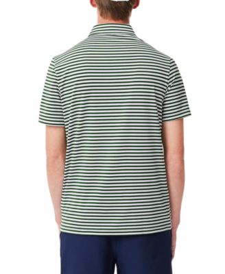 Men's Short Sleeve Striped Performance Polo Shirt
