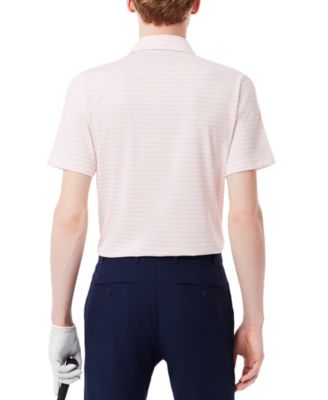 Men's Short Sleeve Striped Performance Polo Shirt