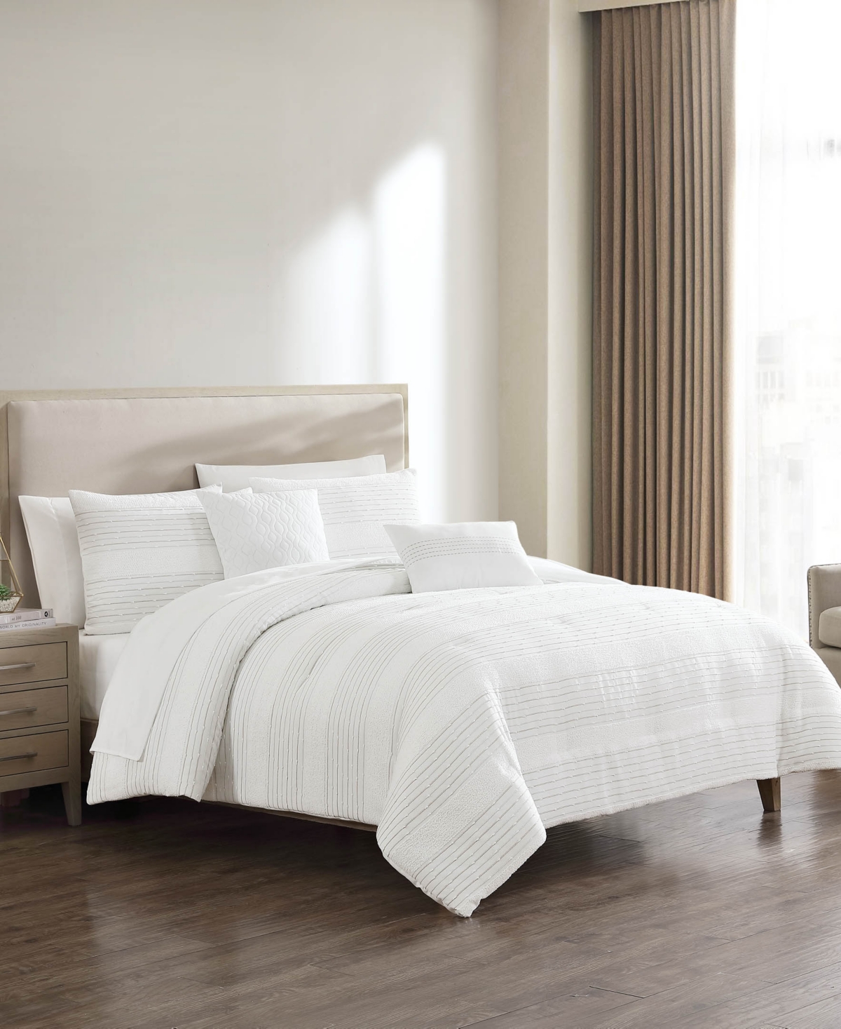 Hallmart Collectibles Silverstone 9-pc. Comforter Set, Queen, Exclusively At Macy's