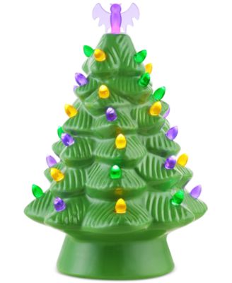 12" Halloween Tree with Bat Topper