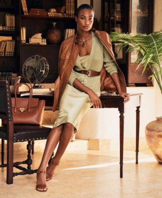 Lauren Ralph Lauren Pebbled Leather Extra-Large Tanner