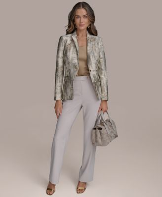 ダナキャラン DONNA KARAN NEW YORK シルク混カシミヤドレープネックニット ベージュゴールドS 【レディース】 ダナキャラン DONNA KARAN NEW YORK シルク混カシミヤドレープ