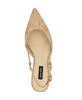 Women's Rhonda Kitten Heel Slingback Pumps