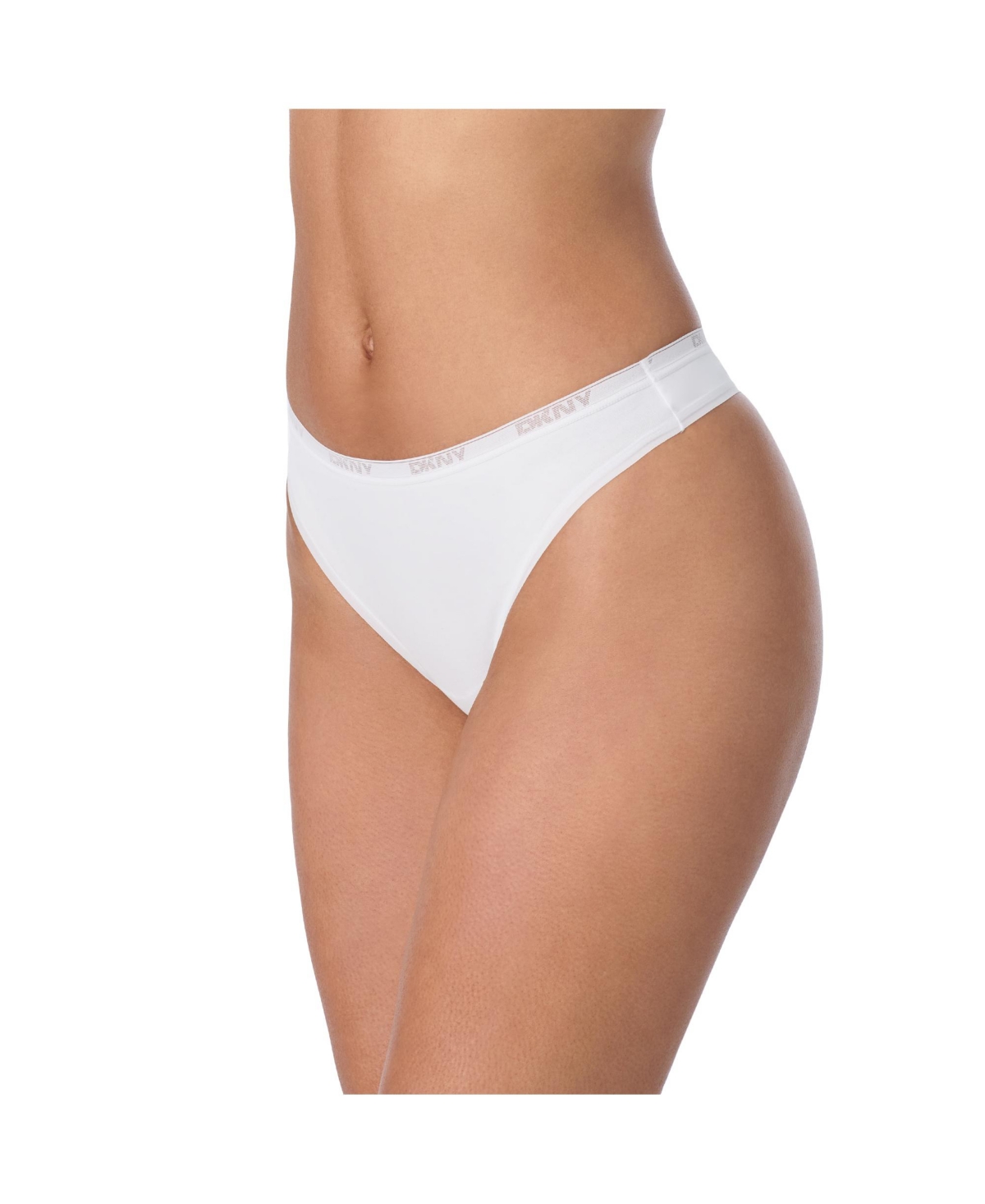 Dkny Table Top Stretch Cotton Blend Bikini In Yellow