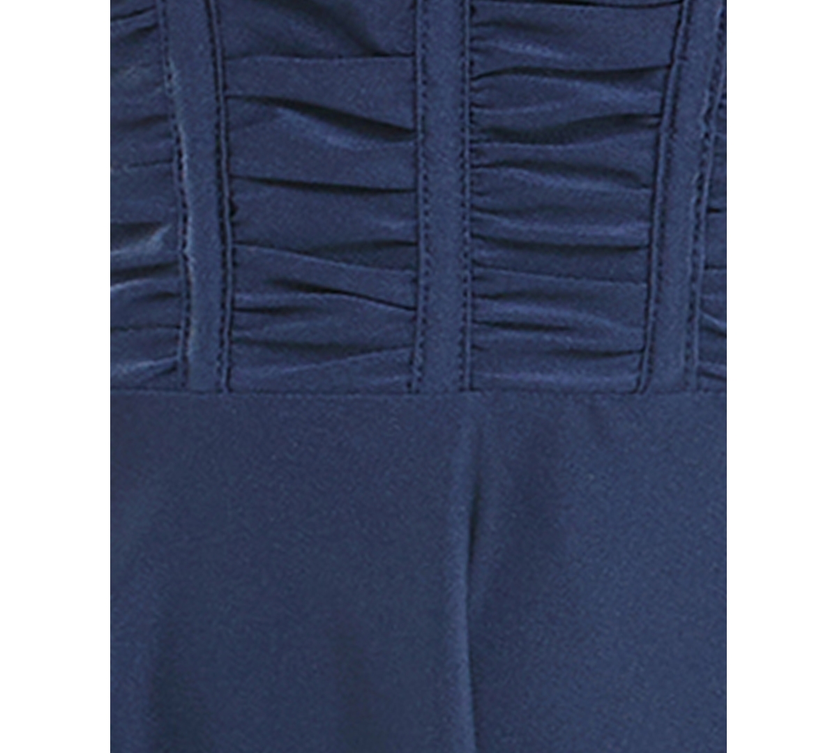 Emerald Sundae Juniors' Ruched Sleeveless Fit & Flare Dress In Navy