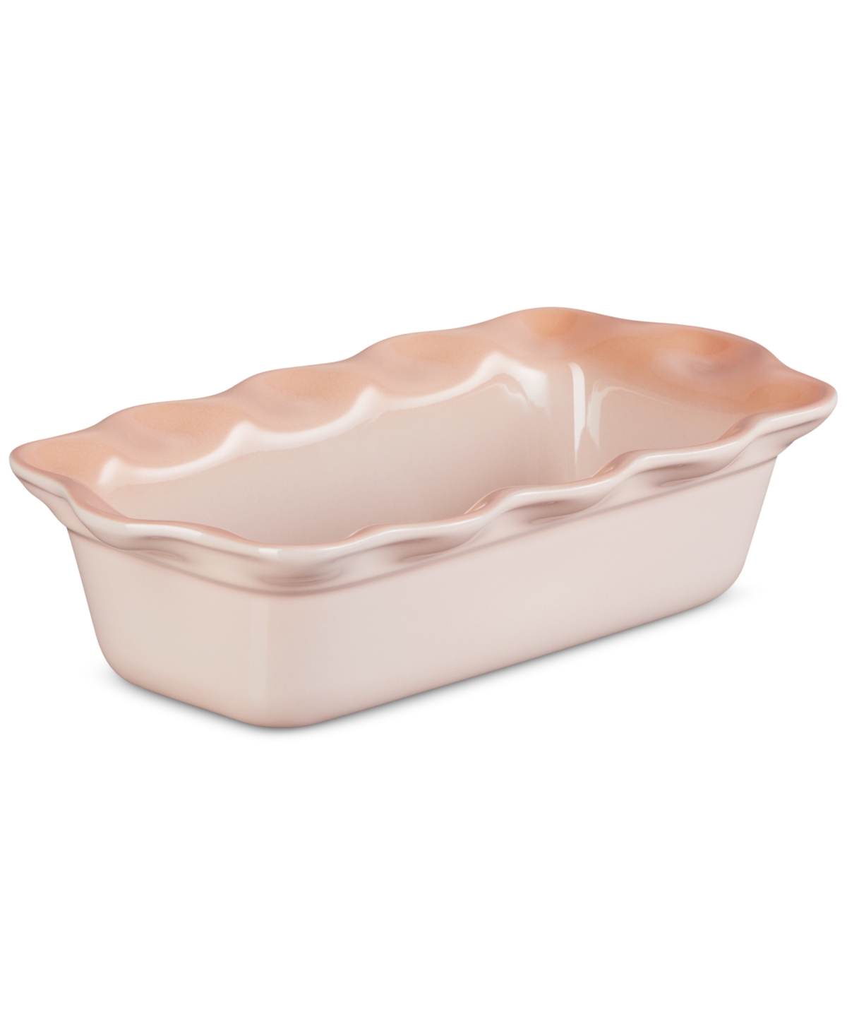 Le Creuset Heritage Stoneware 9-inch Fluted Loaf Pan In Peche