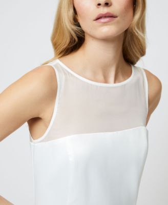 Women's Carey Boat-Neck Satin Dress