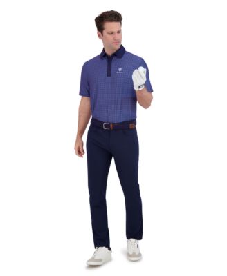 Men's Golf Retro Geo Sports Fit Polo Shirt