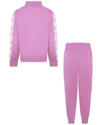 Little Girls Logo-Taping Jacket & Pants, 2 Piece Set