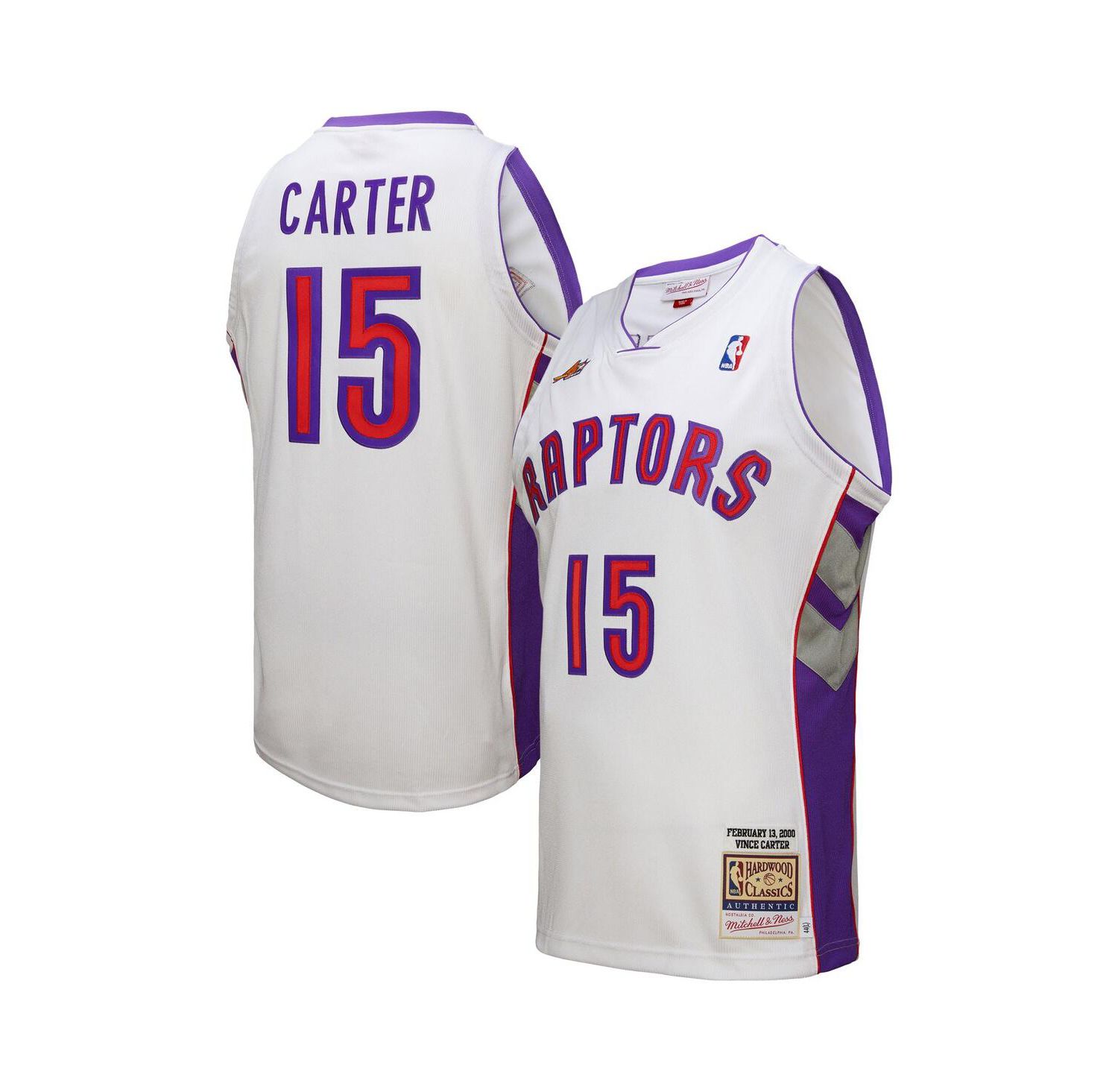 Men's Vince Carter White Toronto Raptors 2000 NBA All-Star Game Authentic Jersey