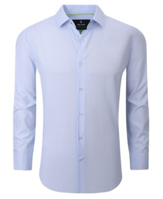Men's Four Way Stretch Geo Print Button Down Dress Shirt