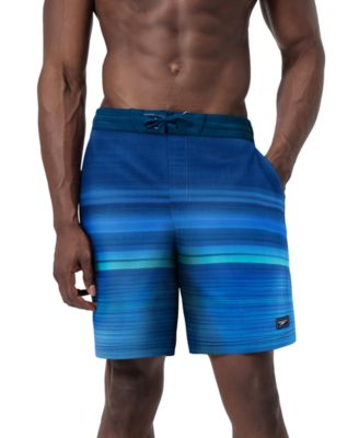 Speedo - Men's Onshore Bondi Basin Ombre Stripe Drawstring 9" Boardshorts