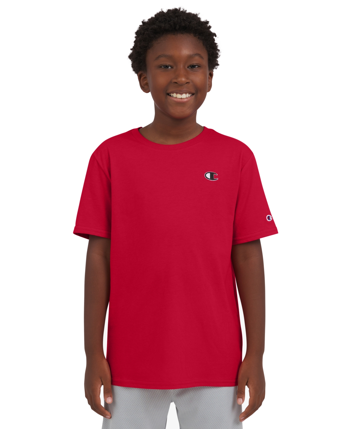 Champion Big Boys Patch Logo T-shirt