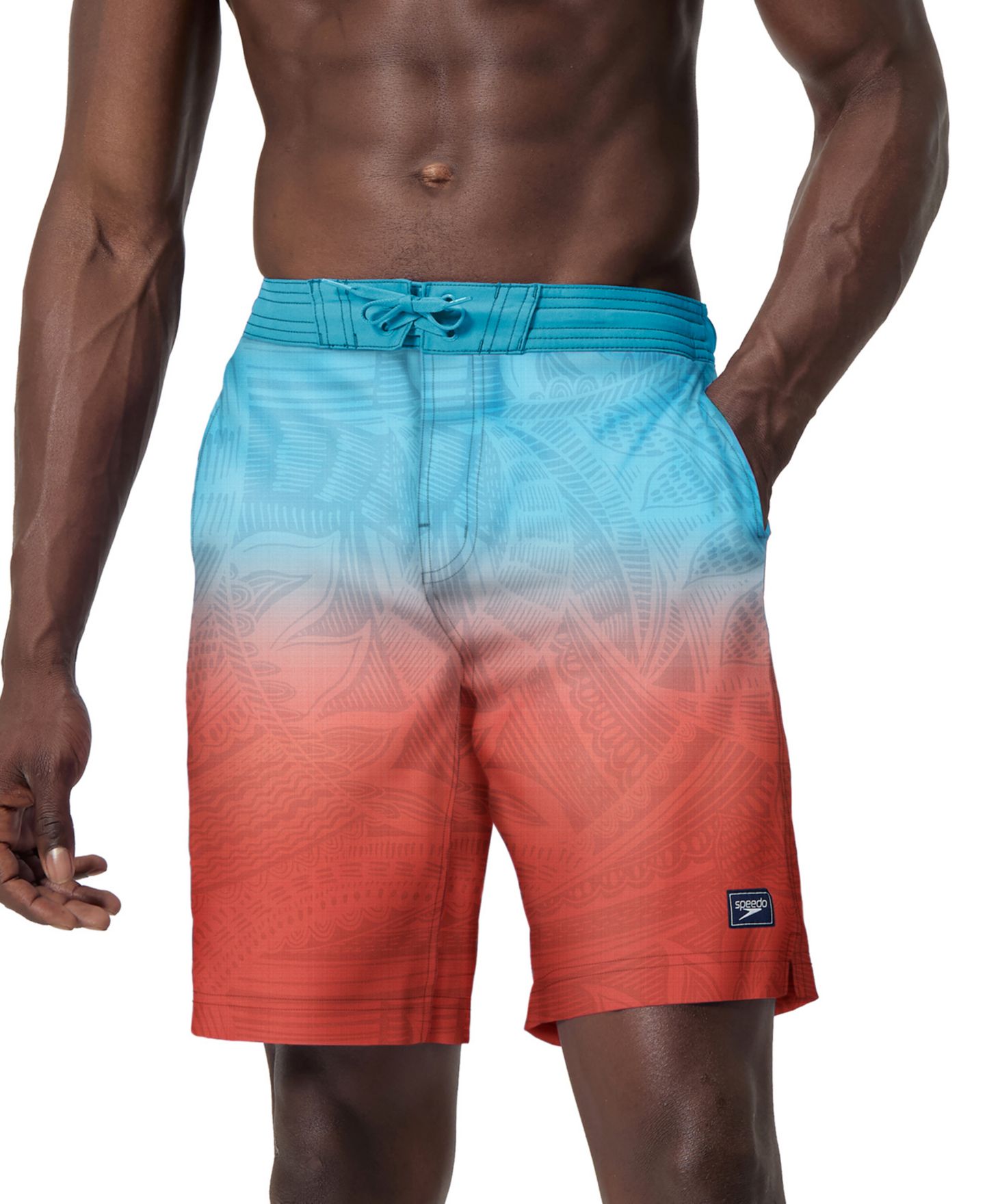 Пляжные шорты Drawstring для мужчин — Speedo, цвет: Красный — фото 2