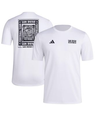 adidas - Men's White San Diego FC Local Wrap T-Shirt