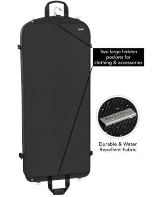 52" Premium Travel Garment Bag with Shoulder Strap and Two Large Pockets