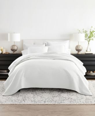 Stripe Stitch 3-Pc. Quilt Set, Full/Queen