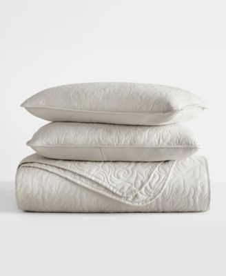 Floral Stitch 2-Pc. Lightweight Quilt Set, Twin/Twin XL