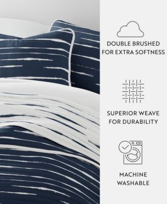 Horizon Lines Reversible 2-Pc. Lightweight Quilt Set, Twin/Twin XL