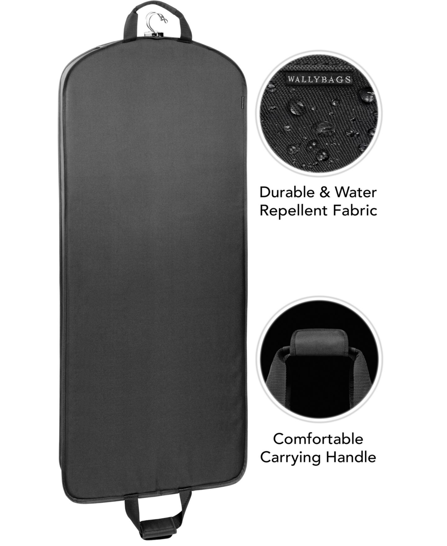 Сумка WallyBags 60" Deluxe Travel Garment, цвет: Чёрный — фото 4