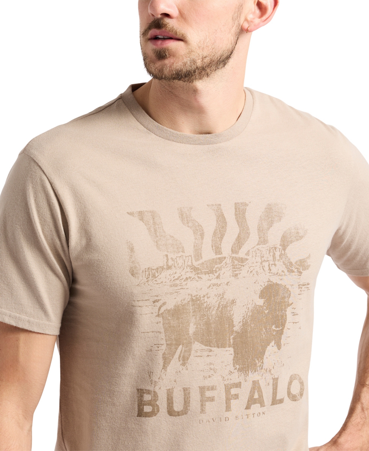 Buffalo David Bitton Men's Buffalo Graphic T-shirt In Tuffet