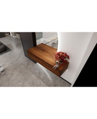 60" Bathroom Cabinet,Soft Close Drawer,Float Mounting Design (Only Vanity, Without Sink)