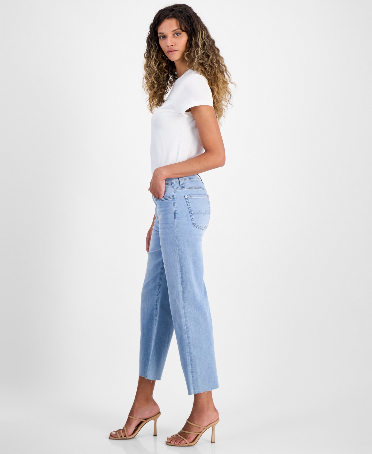 7 For All Mankind Women's Alexa Cropped Jeans In Sirte